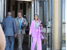 David Madzikanda arriving at the Harare Magistrates' Court.