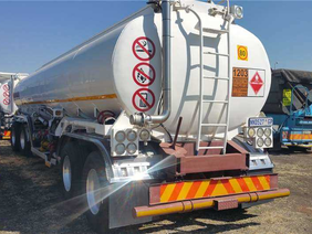 Fuel tanker truck transporting diesel in Zimbabwe