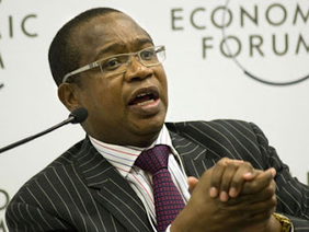 Mthuli Ncube speaking at business forum