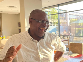 Welshman Ncube addressing a political gathering in Zimbabwe.