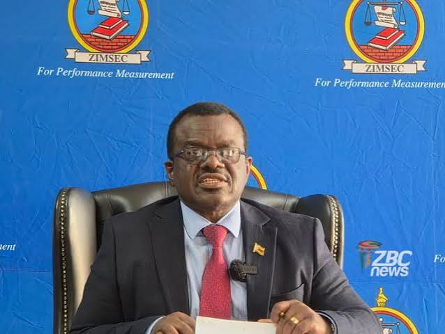 Zimbabwe School Examinations Council results announcement.