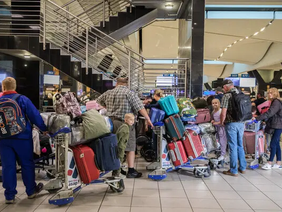 returning citizens at the airport