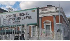 Courtroom exterior with Constitutional Court signage — direct access Constitutional Court