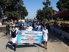 Nurses attending International Nurses Day commemorations in Zimbabwe
