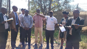 Andrew Makahamadze of SCCDT at Mbizi Police Post heritage site