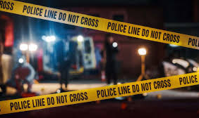 crime scene cordon sign