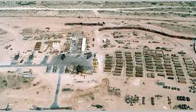 Damaged USA Base in the Middle East