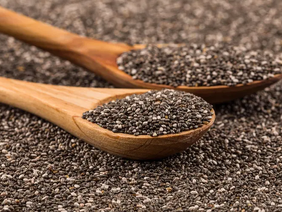 Chia seeds superfood rich in omega 3 and fibre