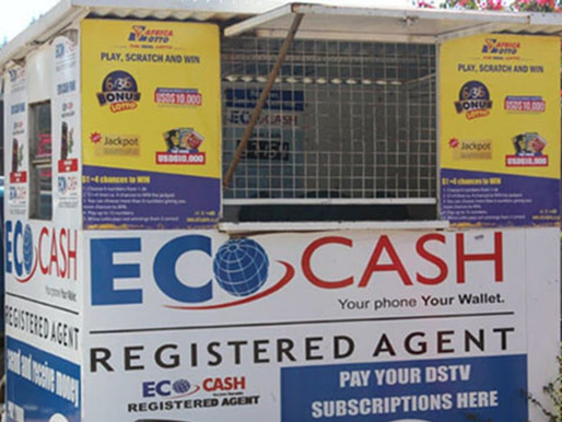 “EcoCash mobile money agent booth Zimbabwe”