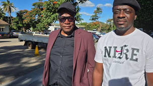 Tendai Biti and Morgan Ncube, Constitution Defenders Forum leaders whose charges have been withdrawn by the State.