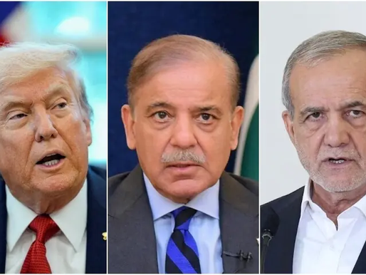 USA, Pakistan, and Iran leaders' picture collage