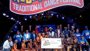 Shingai Dance Troupe celebrates winning the national traditional dance championship.