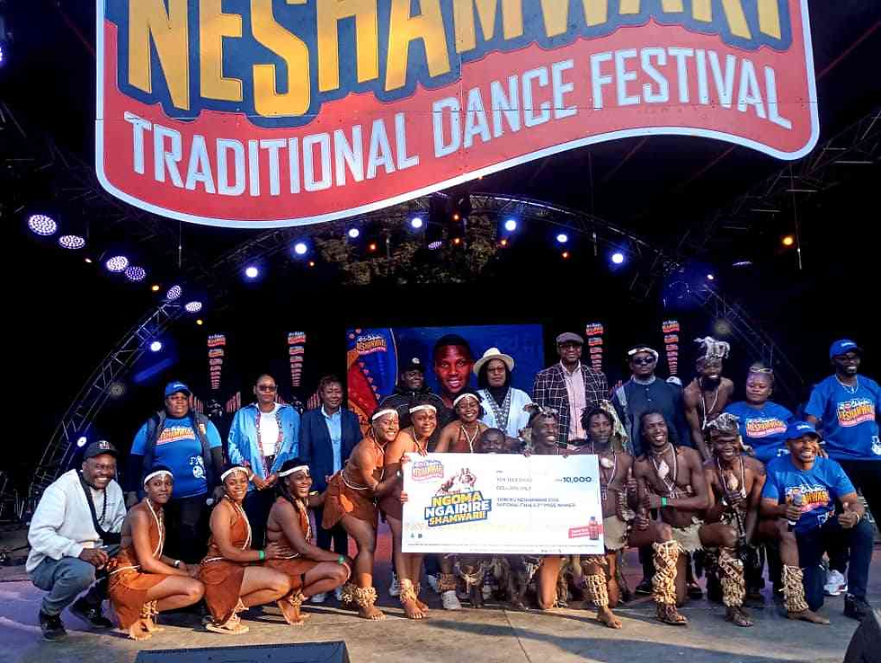 Shingai Dance Troupe celebrates winning the national traditional dance championship.