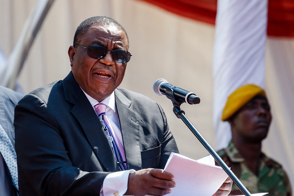 Vice-President Constantino Chiwenga addressing a gathering.