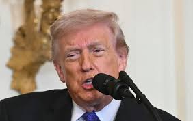 US President Donald Trump speaks on the Iran conflict in Washington