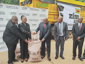 Officials at maize handover ceremony in Lilongwe