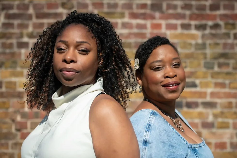 Twin sisters who discovered they have different fathers in the UK