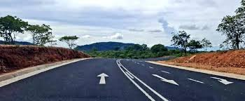 Upgraded highway section Zimbabwe infrastructure development