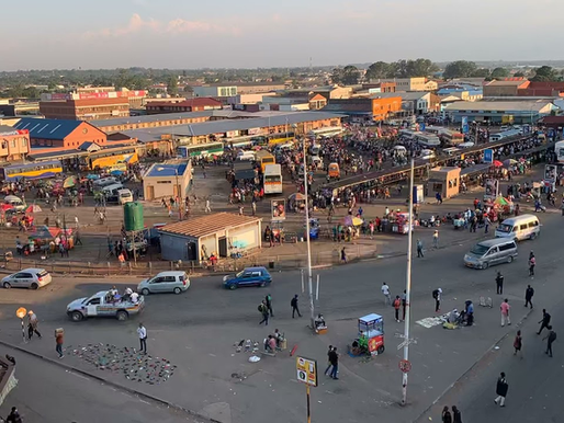 Market Square Bus Terminus in Harare.