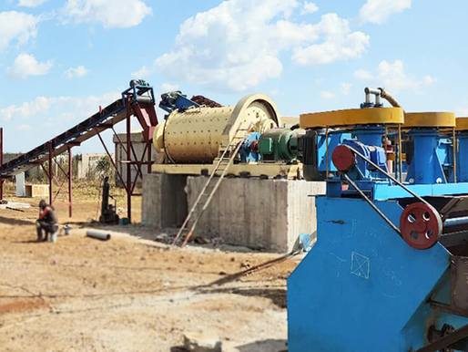 Processing plant at a Zimbabwe lithium mine.