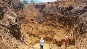 Environmental damage caused by illegal mining in Bindura