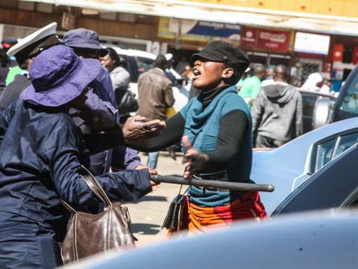 Municipal police enforcement operation in Harare
