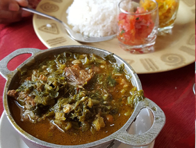 Traditional Malagasy tatao dish served during the New Year