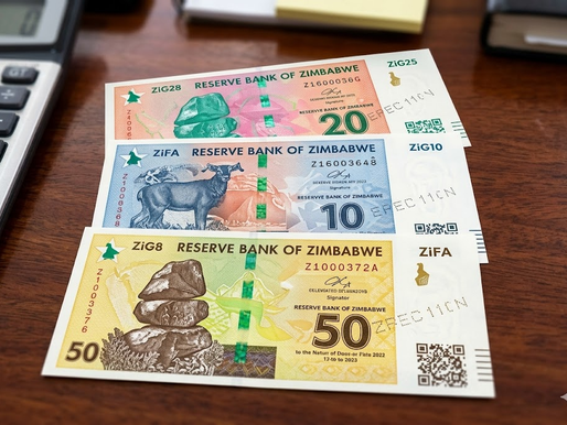 Zimbabwe ZiG banknotes new currency design