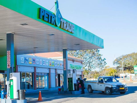 Fuel service station in Harare, Zimbabwe.