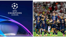 PSG players celebrate Champions League final victory in Budapest