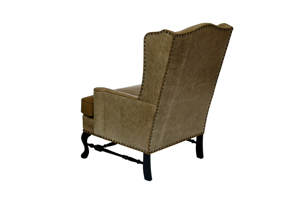 Miniatura: Vintage Queen Anne Wing-Back Chair