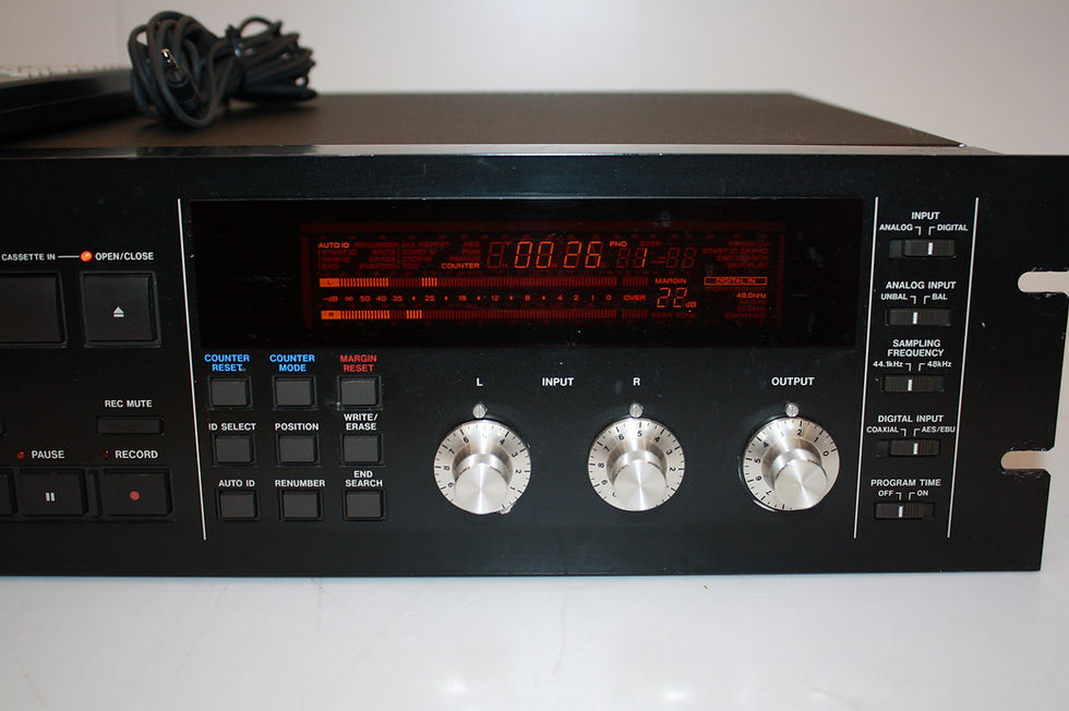 Thumbnail: Tascam DA-30 Rack Mount DAT - Digital Audio Tape Deck with Wired Remote  RC-30D