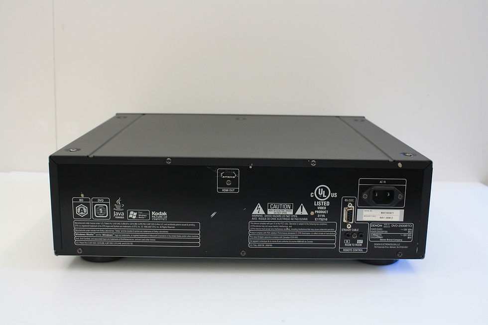 Thumbnail: Denon DVD-2500BTCI Blu-Ray Player with RC-972 Remote, HDMI Cable, and Manual