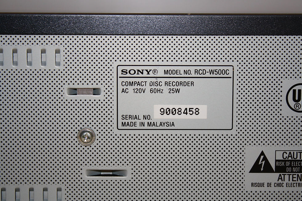 Thumbnail: Sony RCD-W500C CD 2 Deck 5X Changer and 1X Recorder /Player