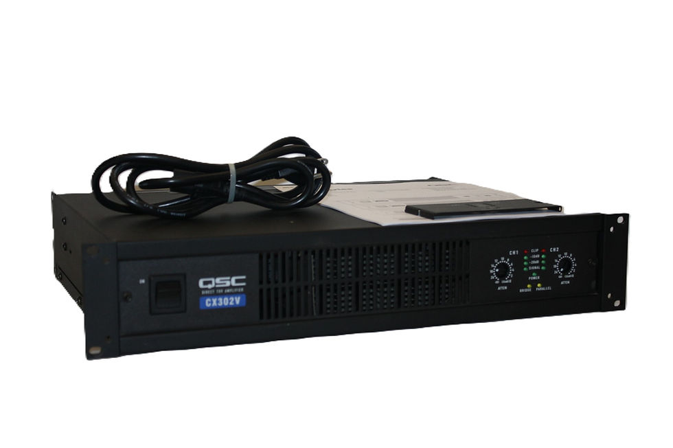 Thumbnail: QSC CX302V Commercial Power AMP 70 Volt Line 200 WPC