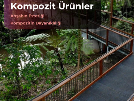 Ahşap görünümlü CTP korkuluk sistemi