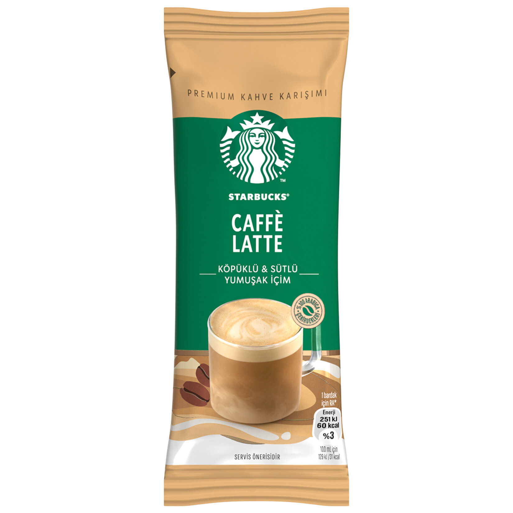 Starbucks Caffe Latte Premium Kahve Karışımı 14 G