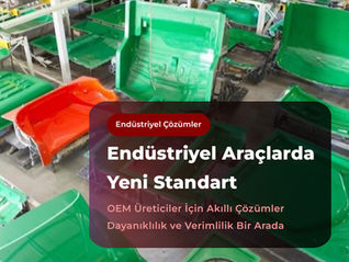 Forklift, belediye aracı ve endüstriyel ekipmanlarda kullanılan kompozit ve fiberglass parça çözümleri.