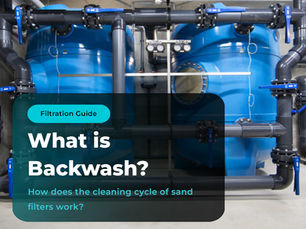 Pool filter backwash system and industrial sand filtration equipment by Novapool
