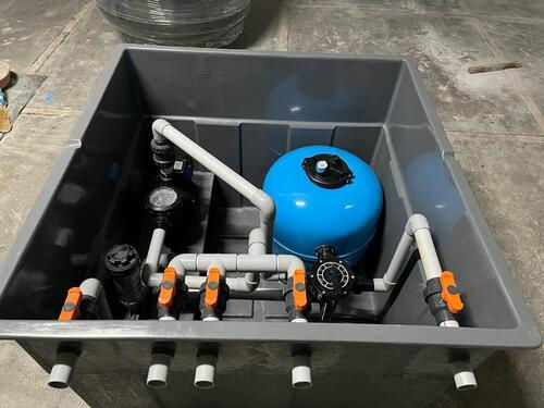 prefabricated pool filtration system