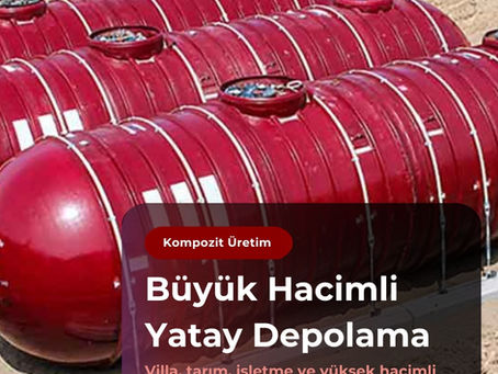 5 tonluk yatay polyester su deposu zemin ve yerleşim planlaması