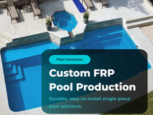 Custom FRP fiberglass pool production for modern residential and commercial pool projects by Novapool.