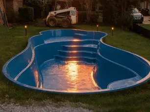 fiberglass prefabrik havuz sistemi kurulumu