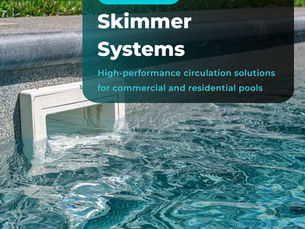 Professional swimming pool skimmer system with advanced water circulation technology by NOVAPOOL