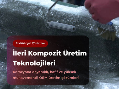 Fiberglass kompozit üretim sürecinde FRP yüzey uygulaması yapan Sterplas üretim tesisi