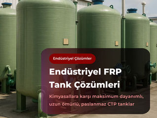 Endüstriyel fiberglass kimyasal depolama tankı üretimi