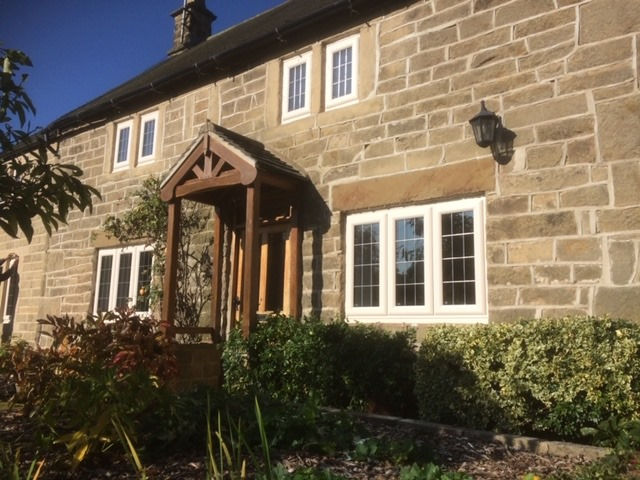 Light Cream UPVC Casement Windows