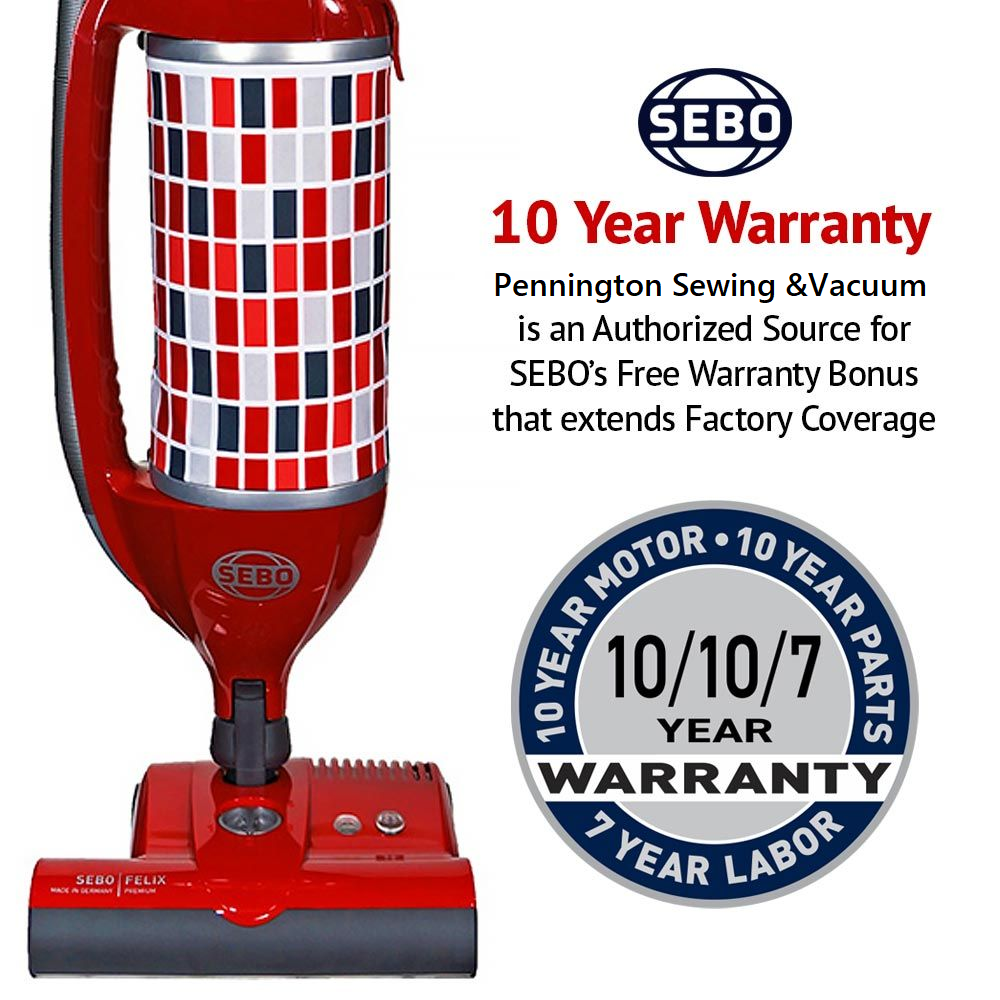SEBO FELIX Premium Upright Vacuum Cleaner Rosso (red)