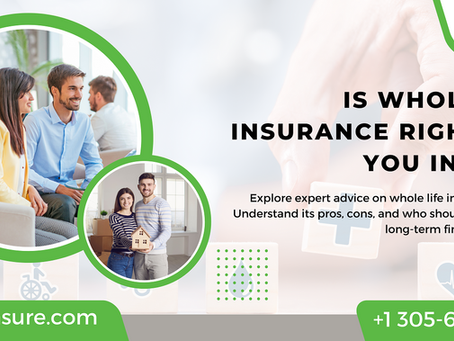 Young couple discussing whole life insurance with advisor in 2025 at I-ensure. Secure lifetime coverage and cash value growth.