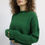 Thumbnail: knit wear green sweater
